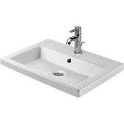 2nd floor - Lavabo avec trop-plein, 600 mm x 430 mm, blanc - lavabo un trou 0347600000 - Duravit