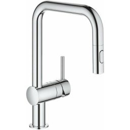 Grohe Minta - Mitigeur d’évier avec douchette extractible, chrome 32322002
