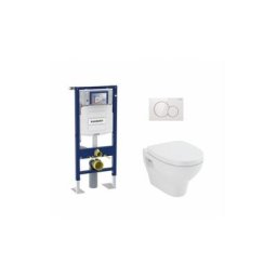 Pack wc Geberit UP320 + cuvette POP2+ plaque Sigma Blanche