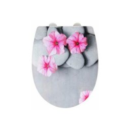 Wenko - Abattant wc Original Pretty, abattant wc avec frein de chute easy close, fixation acier