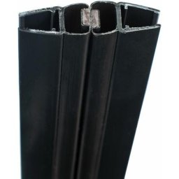 Schulte - Paire de joints magnétiques universels noir 201 cm recoupable, pour porte 5 - 6 - 8 mm