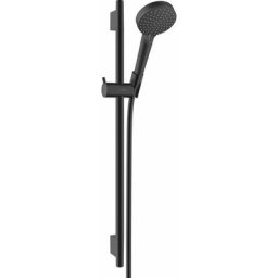 Hansgrohe - Vernis Blend Set de douche avec douchette à main 2 jets + Barre Unica 65 cm, Noir mat
