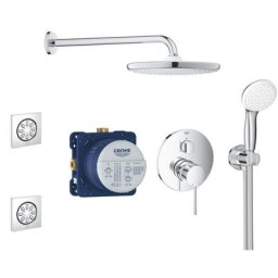 Grohe - Essence Set de douche encastré avec douche de tête xxl 250, Douchette 2 jets et 2