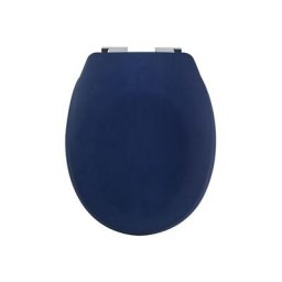 Spirella - Abattant wc Thermo Dur neela Bleu Foncé Mat - Charnières abs Chromé - Bleu