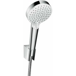 Hansgrohe - Crometta - Set de douche Vario avec support Porter, 1250 mm, blanc/ chrome 26691400