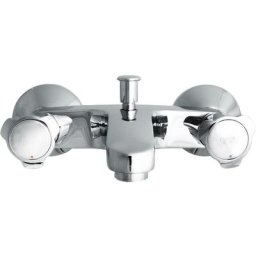 Grohe - Mélangeur bain-douche chrome mural complet avec douchette (Tempesta 100) et flexible 1500mm
