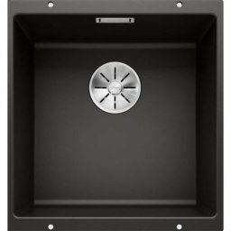 Evier subline-u 400 en Silgranit PuraDur sous-plan 43x46cm, Noir (525990) - Blanco