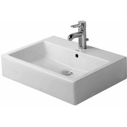 Vero - Vasque à poser, 595x465 mm, avec un trou pour robinetterie, blanc alpin 0452600000 - Duravit