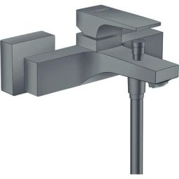 Hansgrohe - Mitigeur bain douche monocommande Metropol, noir chrome brossé