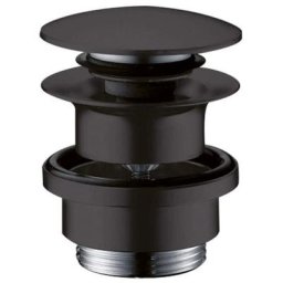 Garniture de vidage Push-Open pour mitigeur de lavabo et de bidet noir mat (50100670) - Hansgrohe