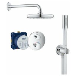 Grohe - Grohtherm Set de douche encastré avec mitigeur thermostatique, douche de tête 210mm +