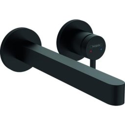 Hansgrohe - Finoris - Mitigeur de lavabo encastré, installation 2 trous, EcoSmart, noir mat 76050670