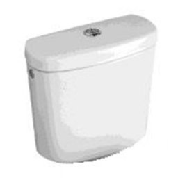 Villeroy&boch - Réservoir volta plus double touche, alimentation latérale blanc - Réservoir wc