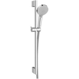 Hansgrohe - Vernis Blend Set de douche 2 jets EcoSmart 9 l/min avec barre Unica 65 cm, Chrome