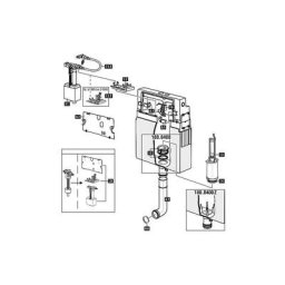 Schwab - Mecanisme wc avec joint pour modele 180.xxx