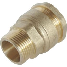 Raccord laiton droit sumo pour tube pe Ø20 mm - Mâle 1/2 - brut