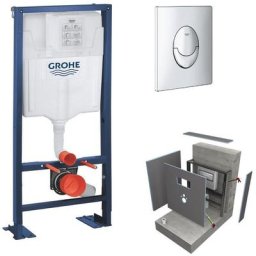 Grohe - b ti support Rapid sl plaque de déclenchement Chromée habillage Wedi I-Board