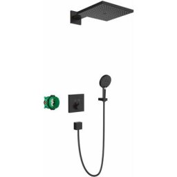 Hansgrohe Raindance E - Set de douche 300, avec thermostat ShowerSelect encastré, noir mat 27939670