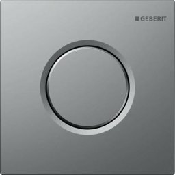 Systèmes de chasse d'eau - Commande pneumatique pour urinoir, type 01 chrome mat 116.011.46.5