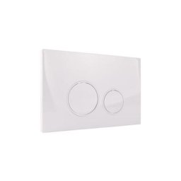 Starbluedisc - doppio plaque de commande pour réservoir geberit up100/up320 blanc - Blanc