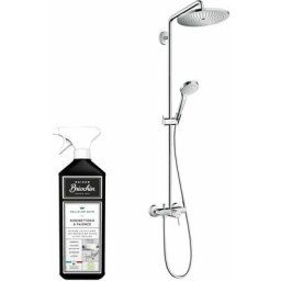 Hansgrohe - Colonne douche mécanique Croma Select s, sans accessoire, Avec nettoyant