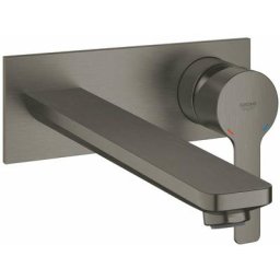Lineare - Mitigeur de lavabo encastré, installation à 2 trous, Hard Graphite brossé 23444AL1 - Grohe