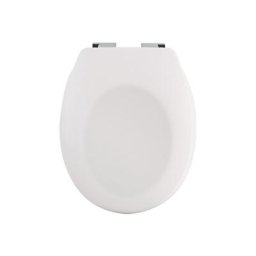 Spirella - Abattant wc Thermo Dur neela Blanc Mat - Charnières abs Chromé - Blanc