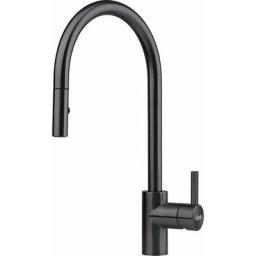 Franke - Eos Neo - Mitigeur d'évier fc 0045.502 avec douchette extractible, noir 115.0613.671