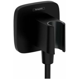 Hansgrohe - Fixfit - Coude de raccordement avec support, noir mat 26887670