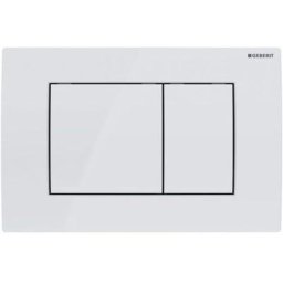 Geberit Delta30 plaque de déclenchement double touche, blanc alpin (115.137.11.1)