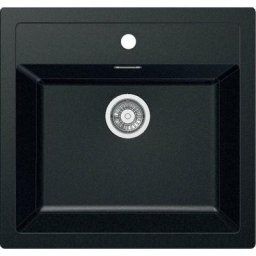 Sirius - Évier en tectonite sid 610, 560x530 mm, noir 114.0264.011 - Franke