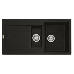 Evier à encastrer 60cm onyx avec siphon Franke 459464 - noir