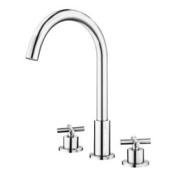 Robinet mélangeur lavabo sur plage Chromé - Corbeau