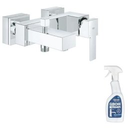 Grohe - Mitigeur bain douche Sail Cube mural Quickfix + nettoyant Grohclean