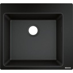Evier à encastrer 1 bac Hansgrohe S51 450 sans vidage noir graphite