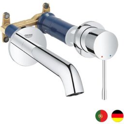 Grohe - Mitigeur mural lavabo Essence - Taille m - Chromé
