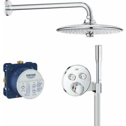 Grohe - Grohtherm SmartControl - Set de douche Perfect avec thermostat encastré, 260 mm, chrome