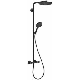 Hansgrohe - Raindance Select s - Colonne de douche thermostatique Showerpipe, 1jet, noir mat
