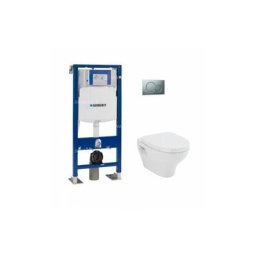 Geberit - Pack wc UP320 + cuvette POP2+ plaque Sigma Chromé Brillante