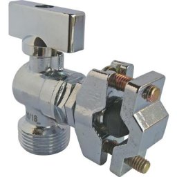 Robinet mural autoperceur pour machine à laver à 1/4 tour - Laiton chromé - Chromé