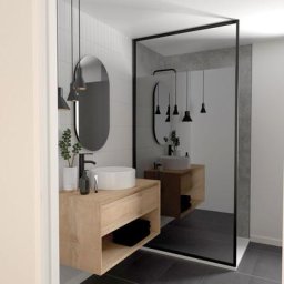 Paroi douche solo reflet 120cm - noir
