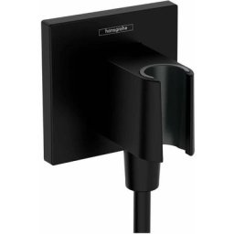 Hansgrohe - Fixfit - Coude de raccordement avec support, noir mat 26889670