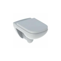 Geberit - wc suspendu sans bride Renova Plan + abattant ralenti et déclipsable, Blanc