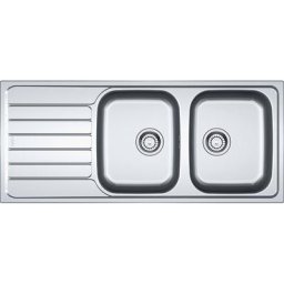Evier à encastrer 80cm inox avec siphon Franke 006464 - inox