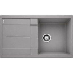 Evier Blanco Metra 5S Silgranit - Alumetallic - Vidage : Manuel