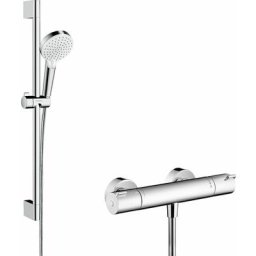 Hansgrohe - Combi Crometta Vario 65 cm Ecostat 1001 cl blanc/chromé - 27812400