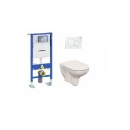 Pack GEBERIT UP320 + Cuvette sans bride MYRA + Plaque Sigma Blanche