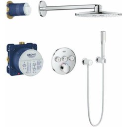 Grohe - SmartControl Perfect - Set de douche avec mitigeur encastré, 310 mm, chrome 34709000