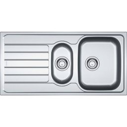Evier à encastrer 60cm inox avec siphon - Franke - 006440 - inox