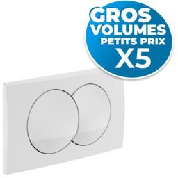 Geberit - lot de 5 plaques de déclenchement DELTA20 (115.100.11.1-GVP5)